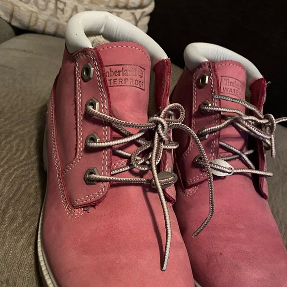 Pink Waterproof Timberland Boots - Picture 4 of 8